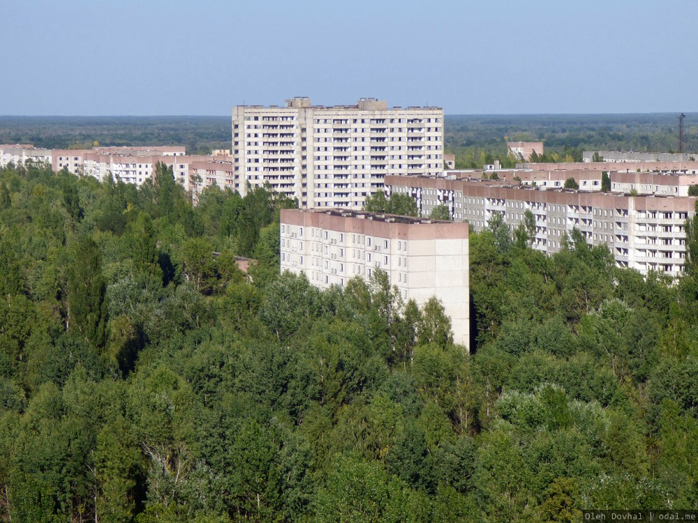 Припять, вид с крыши