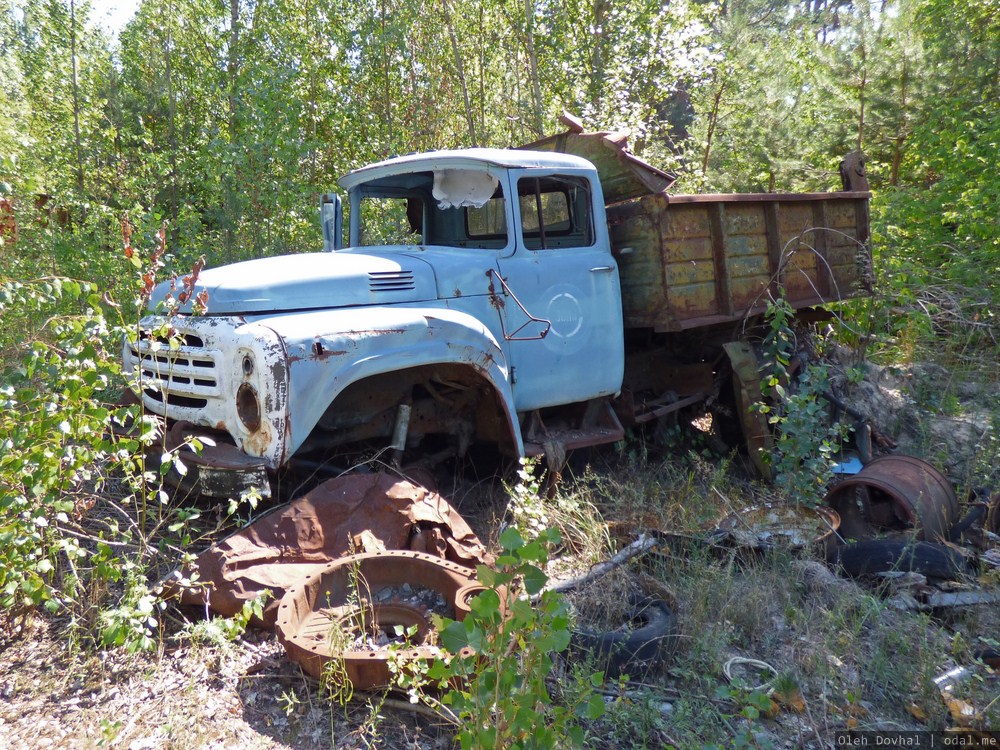 автопарк в Припяти