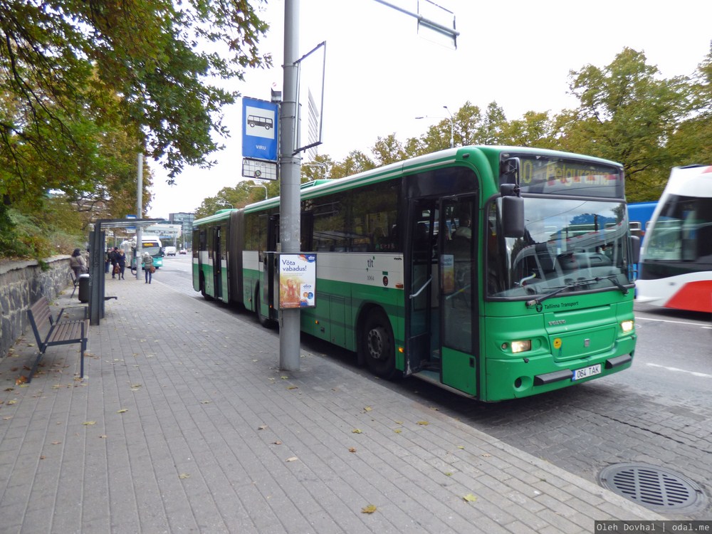 автобусная остановка в Таллинне