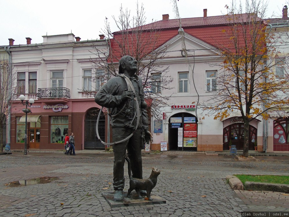 памятник трубочисту, Мукачево