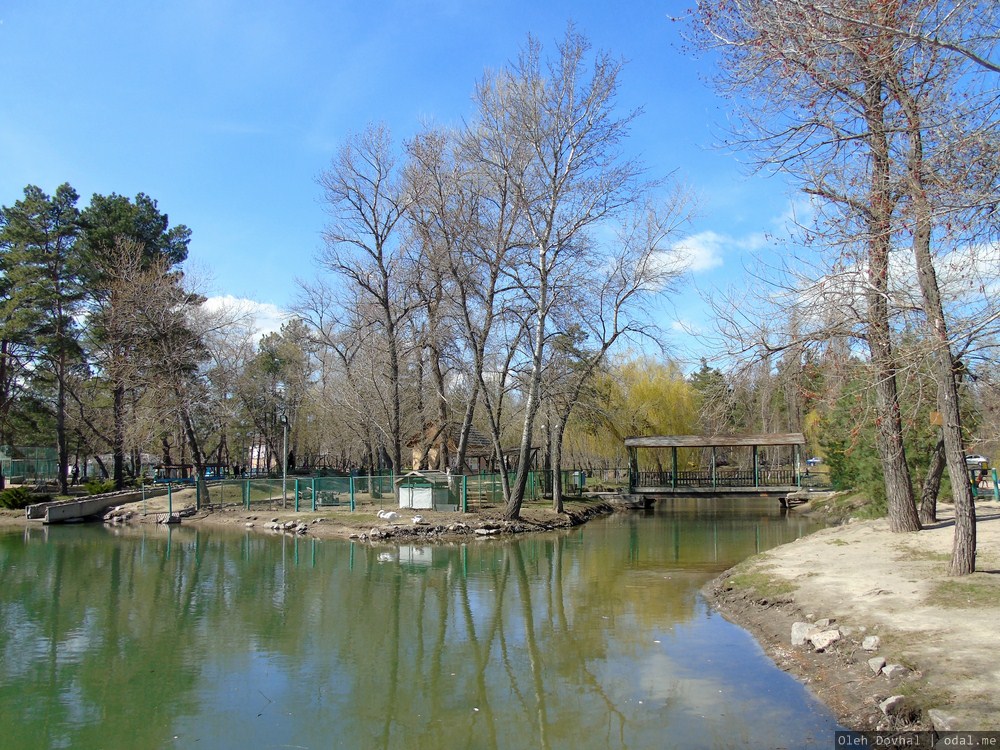 озеро, старый парк, Энергодар