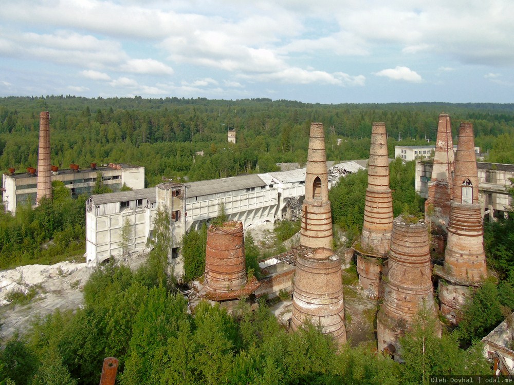 Рускеала, известковые печи, мраморно-известковый завод