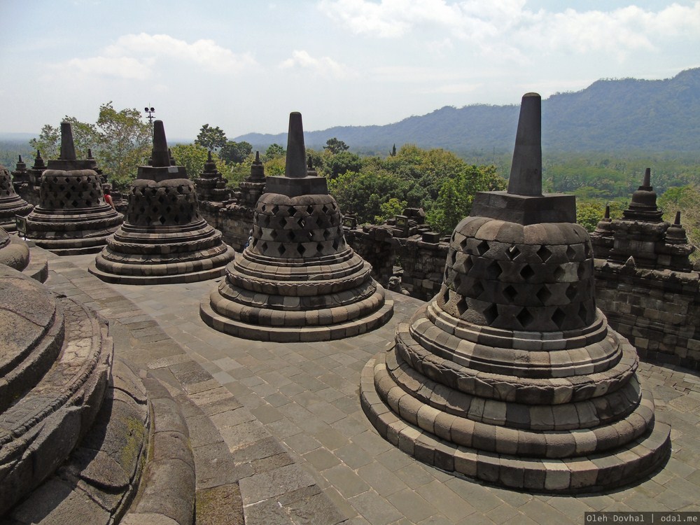 stupaoj en Borobuduro