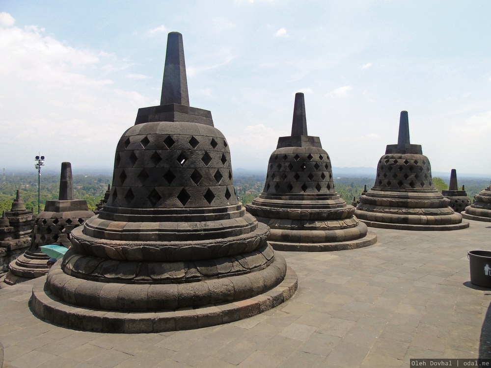 stupaoj en Borobuduro