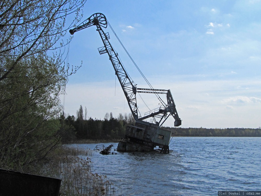 портовый кран, Чернобыль