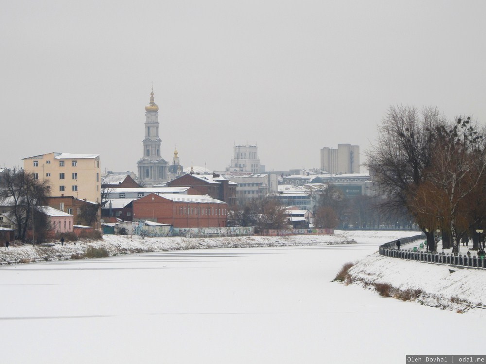 зима, река Лопань, Харьков