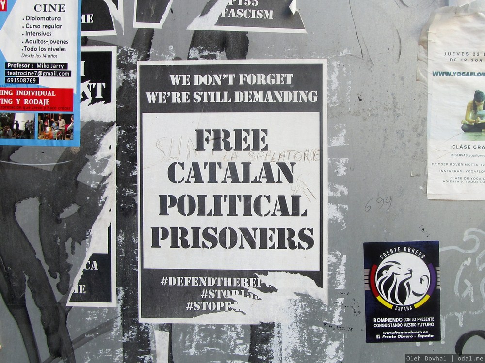 Free Catalan political prisoners