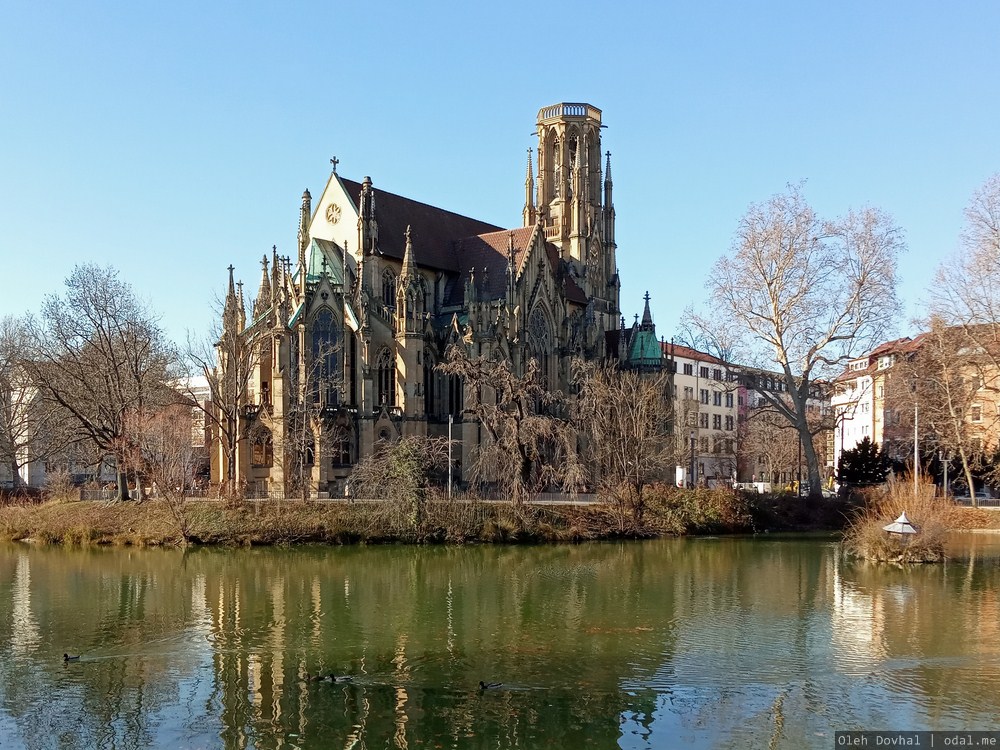 Johanneskirche, церковь Святого Иоанна, Штутгарт