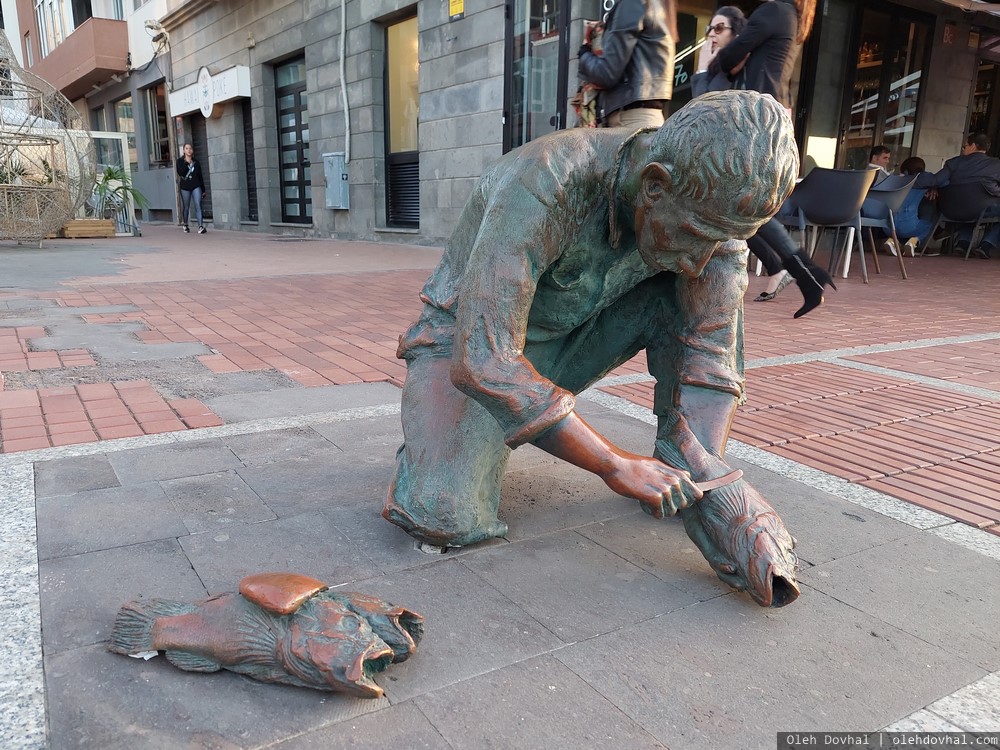 памятник рыбаку, escultura El pescador, Лас-Пальмас-де-Гран-Канария