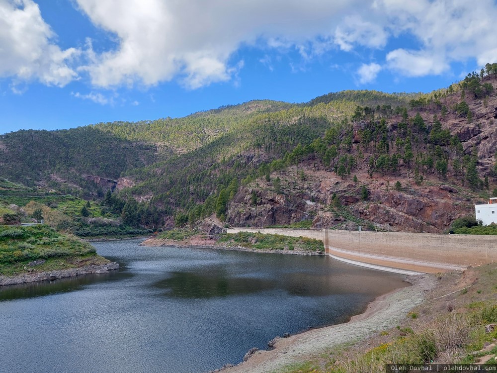 озеро, La Presa de los Pérez, Гран-Канария, Канары